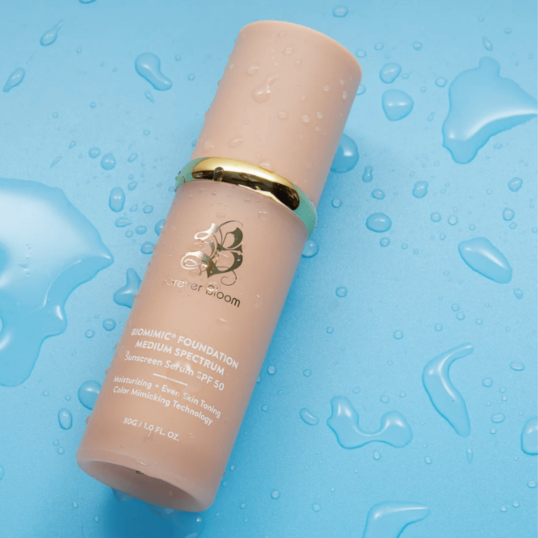 Forever Bloom-Base Biomimic 4 en 1 -Hidrata- Protege y Descubre!
