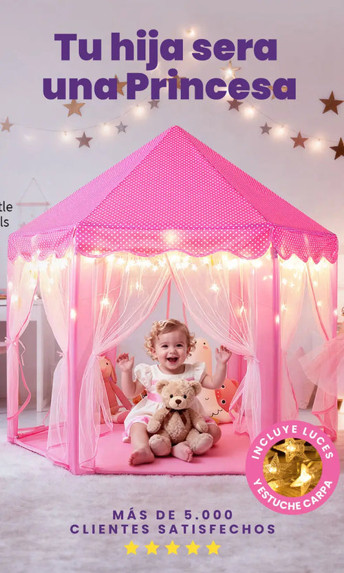 Carpa Castillo Para Niña con Luces