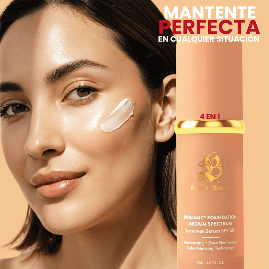 Forever Bloom-Base Biomimic 4 en 1 -Hidrata- Protege y Descubre!
