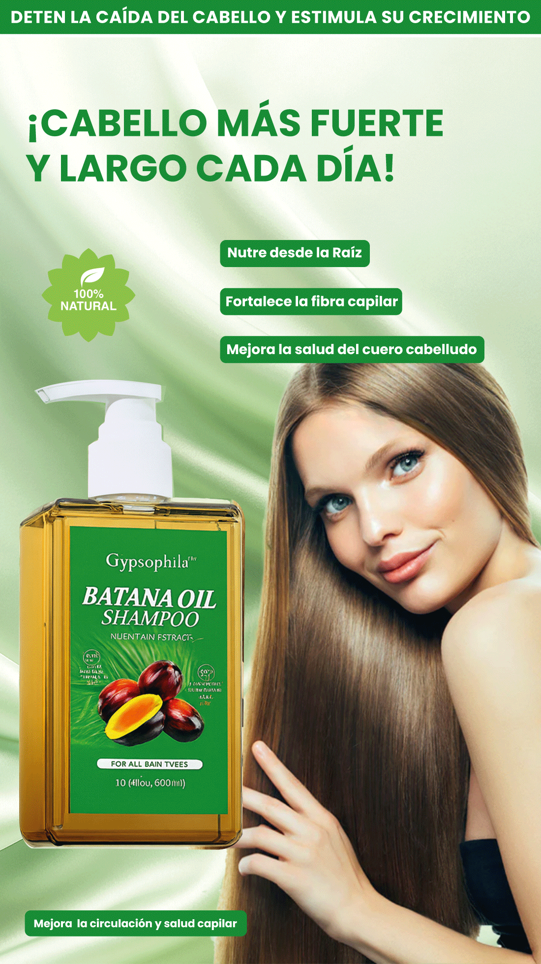 Batana Oil Shampoo- Frena la Caída del cabello y Fortalece su Crecimiento!